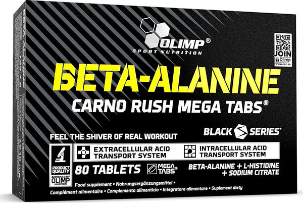 Olimp Labs Beta-Alanine Capsules, Carno Rush, Pack of 80 Mega Tablets