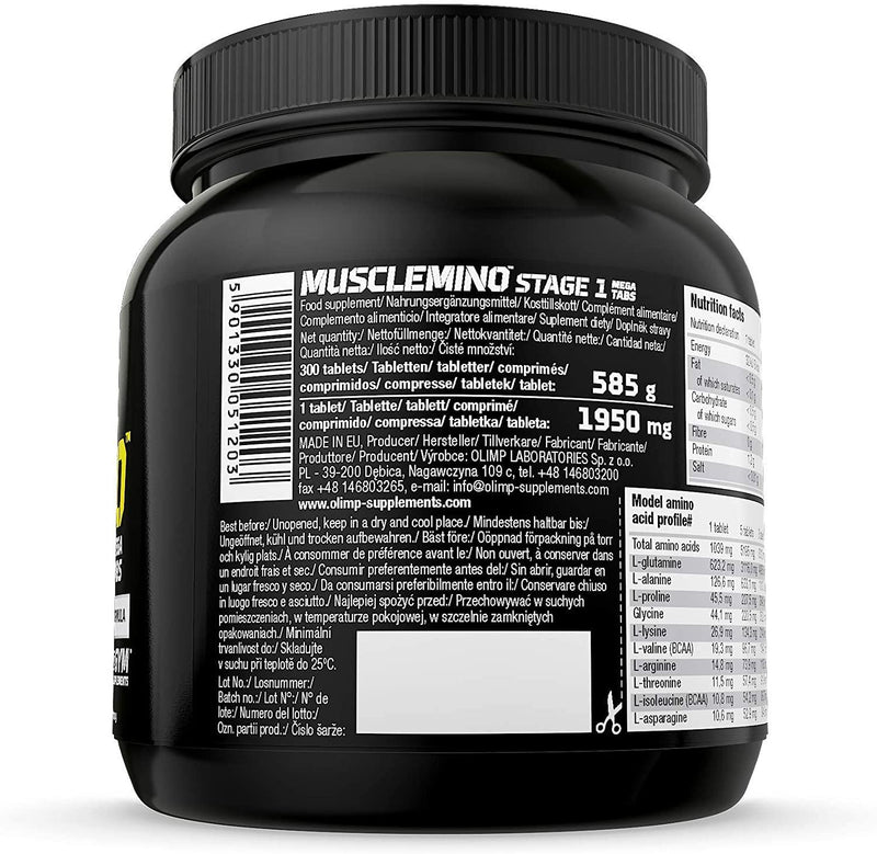 Olimp Labs Musclemino Tablets, Stage 1, Pack of 300 Tablets