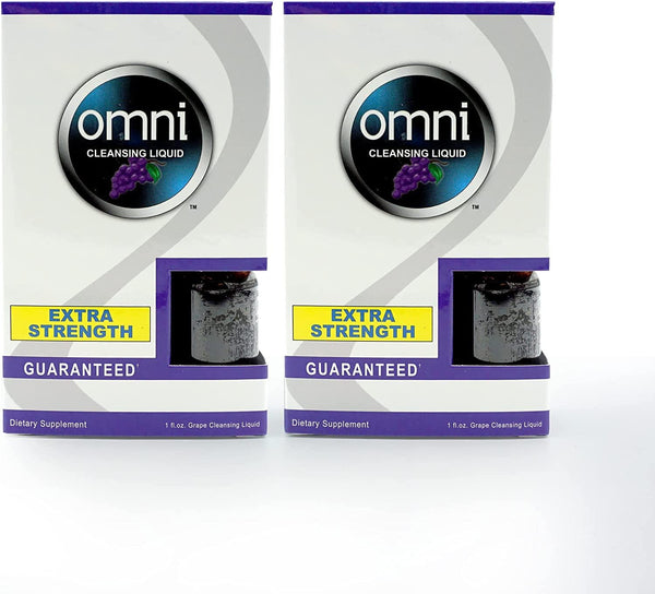 Omni Detox Drink, Extra Strength Cleansing - Grape Flavor, 1 oz (Pack of 2)