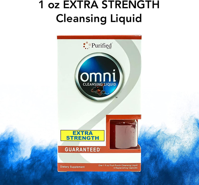 Omni Detox Drink, Extra Strength Cleansing -Fruit Punch Flavor (1 Oz) (2 Pack)