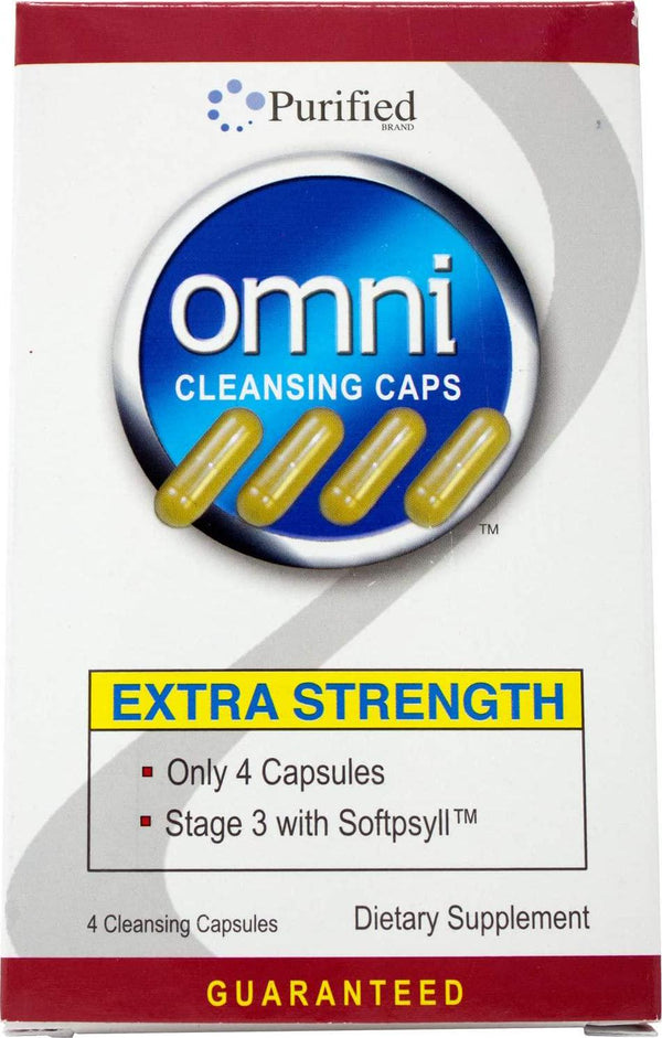 Omni Immediate Detox Extra Strength Cleansing-Potent Deep System Cleanser (4 Fast Caps) (1 Pack)