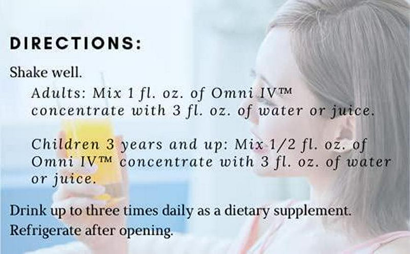 Omnitrition Bundle of 2 Products - the AM and PM Bundle Includes Omni IV Liquid Vitamin with Glucosamine and OmniTrim Nite Lite