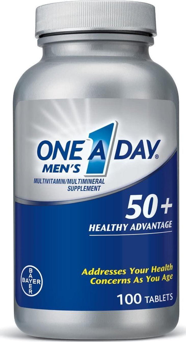 One-A-Day Men's 50+ Healthy Advantage Multivitamins 100 ea (Pack of 2)