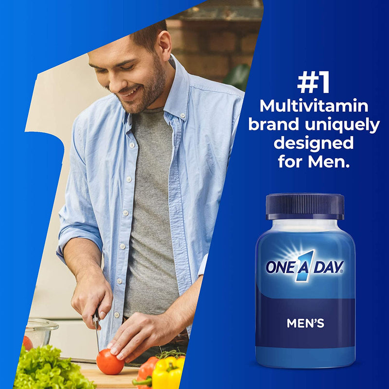 One A Day Men s Multivitamin, Supplement with Vitamin A, Vitamin C, Vitamin D, Vitamin E and Zinc for Immune Health Support, B12, Calcium and more, 200 count