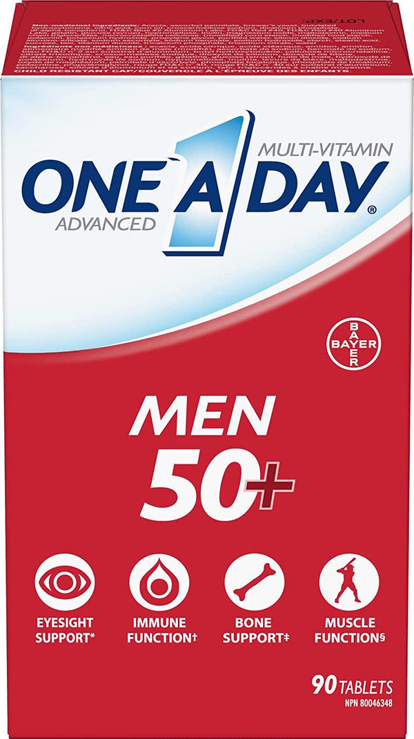 One A DayÂ Specially Formulated for Men 50+, 90 Tablets