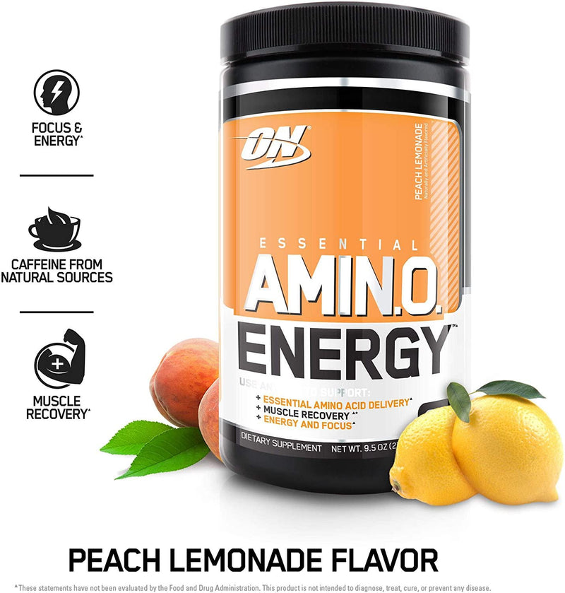 Optimum Nutrition Amino Energy 270g Peach Lemonade 30 Serve