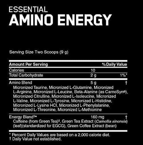 Optimum Nutrition Amino Energy 30 Servings Pineapple (Pack of 2)