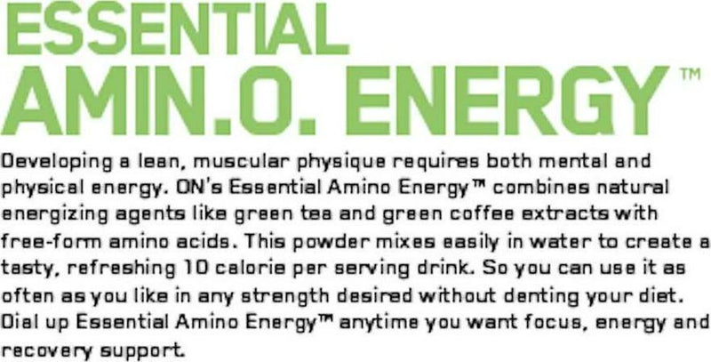 Optimum Nutrition Amino Energy Watermelon Anytime Energy and Amino Acids, 65 Servings
