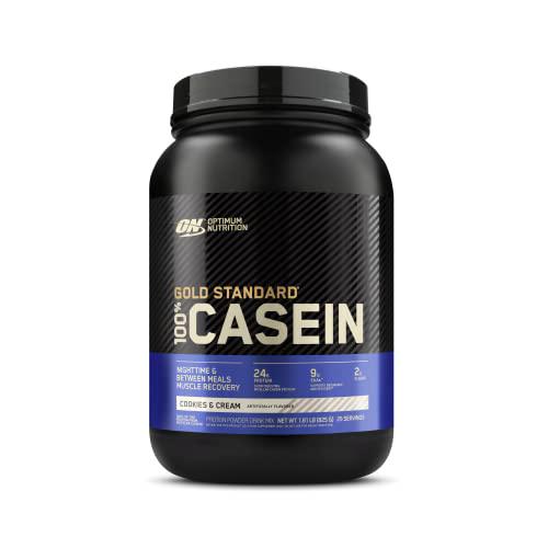 Optimum Nutrition Casein Powder, Cookies and Cream, 2 Pound