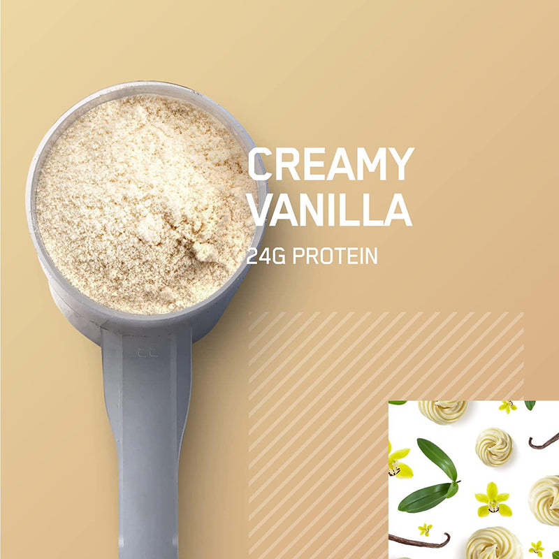 Optimum Nutrition Casein Powder, Creamy Vanilla, 3.86 Pounds