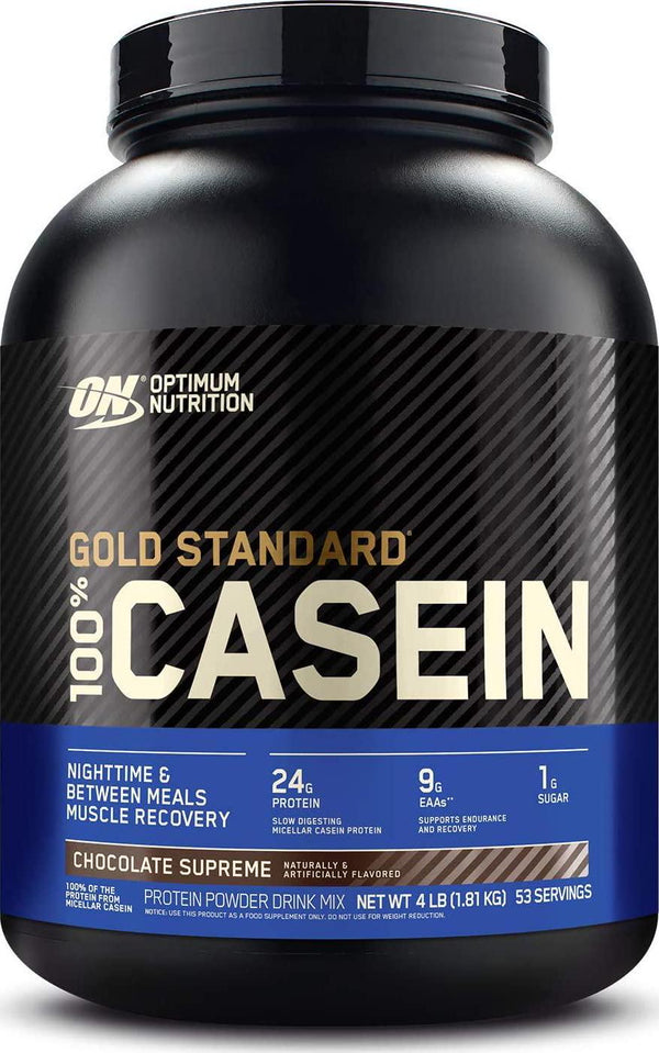 Optimum Nutrition Gold Standard 100% Casein Protein Powder - Chocolate Supreme, 1.82 Kilograms