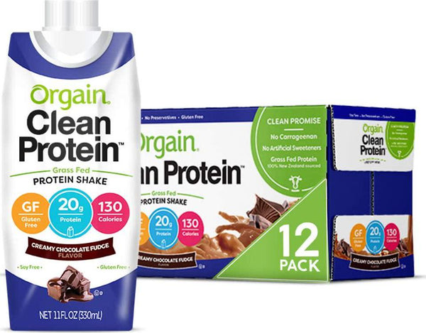 Orgain Protein Shake, Creamy Chocolate Fudge, 11 Fl Oz (Pack of 12)