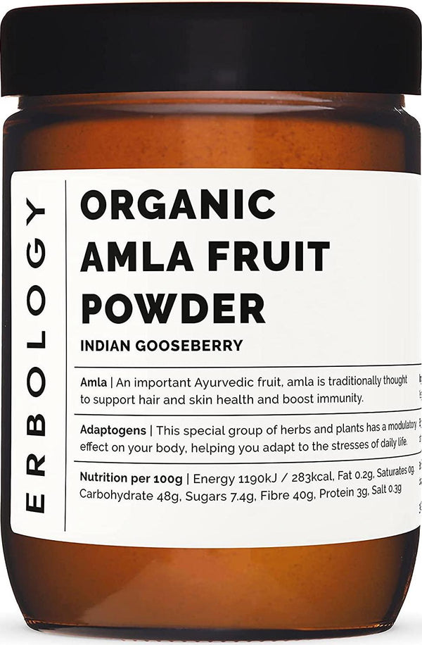 Organic Amla Powder 300g - Indian Gooseberry - Adaptogen - Sustainably Sourced from India