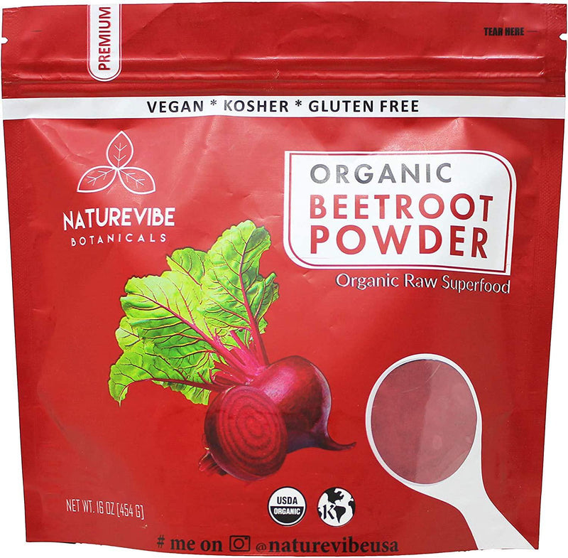Organic Beet Root Powder (2 lbs), Raw and Non-GMO (2 Pack of 1 Pound Each) | Nitric Oxide Booster | Boost Stamina and Increases Energy
