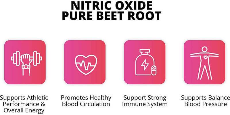 Organic Beet Root Powder Tablets by Press On with 1350mg Per Serving with Black Pepper for Extra Absorption - Nitric Oxide Supplement for Circulation, Heart Health, Endurance Athletic Performance