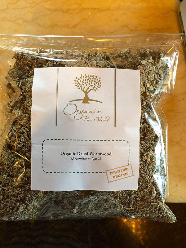 Organic Bio Herbs-Organic Dried Wormwood/Mugwort (Artemisia Vulgaris) 6 Oz.