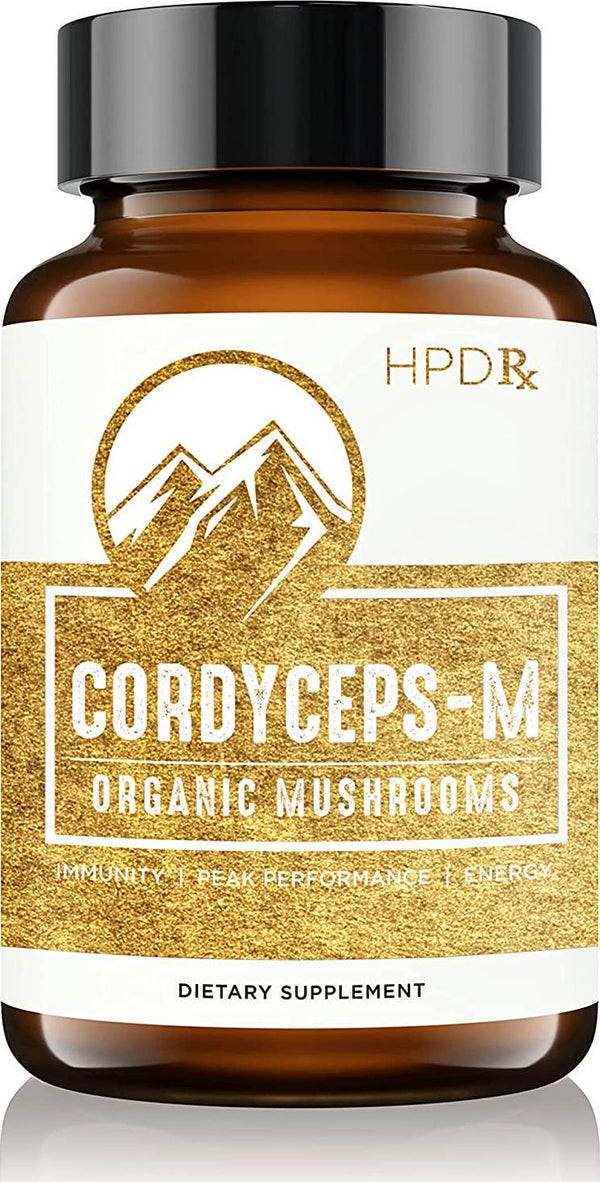 Organic Cordyceps-M Mushroom Extract – 2250 mg (120 Capsules) – Performance, Energy and Immune System Booster Supplement