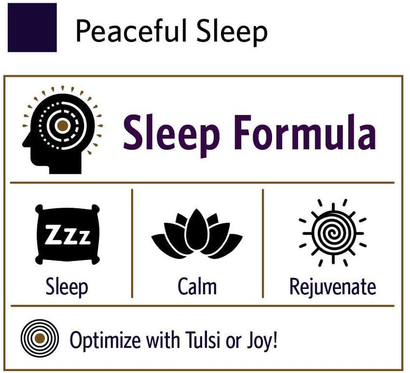 Organic India Peaceful Sleep Herbal Supplement - Supports Sleep Cycles, Vegan, Gluten-Free, USDA Certified Organic, Non-GMO, Supports Energy and Relaxation - 90 Capsules