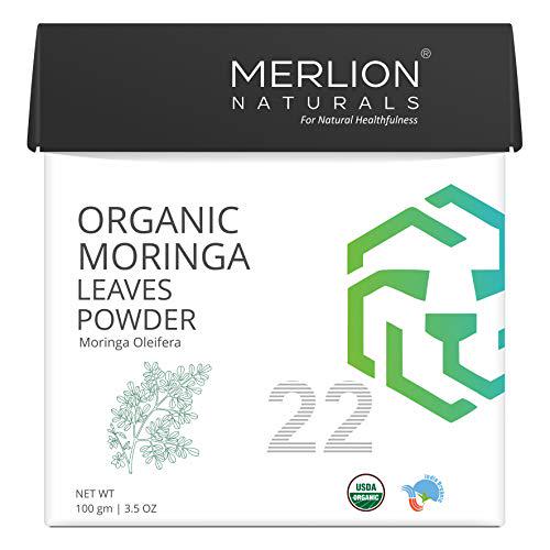 Organic Moringa Leaves Powder by Merlion Naturals (100gm)