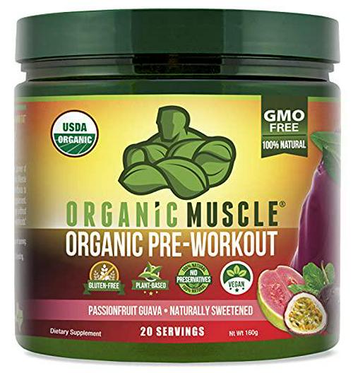 Organic Muscle Bundle - Pre-Workout Powder for Energy (Passionfruit Guava) + Replenisher for Hydration (Watermelon) - USDA Certified Organic