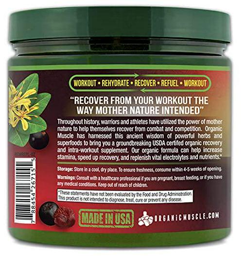 Organic Muscle Bundle - Pre-Workout Powder for Energy (Passionfruit Guava) + Replenisher for Hydration (Watermelon) - USDA Certified Organic