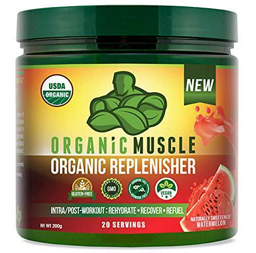 Organic Muscle Bundle - Pre-Workout Powder for Energy (Passionfruit Guava) + Replenisher for Hydration (Watermelon) - USDA Certified Organic
