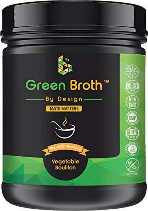Organic Pea Protein Vegetable Bouillon Natural Flavor Keto Non-GMO 21 Portions Protein/340g Jar Broth by Design
