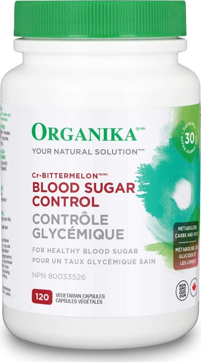 Organika Blood Sugar Control (Cr-BitterMelon), 120 veg caps