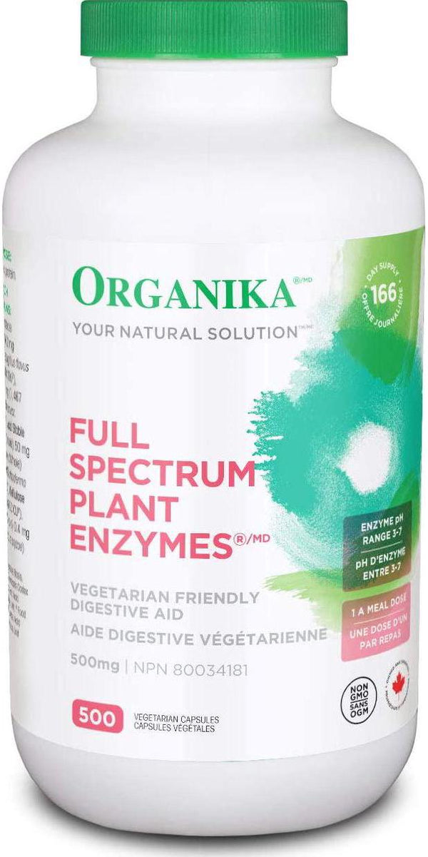 Organika Full Spectrum Plant ENZYMES 500 MG, 500 VCAPS