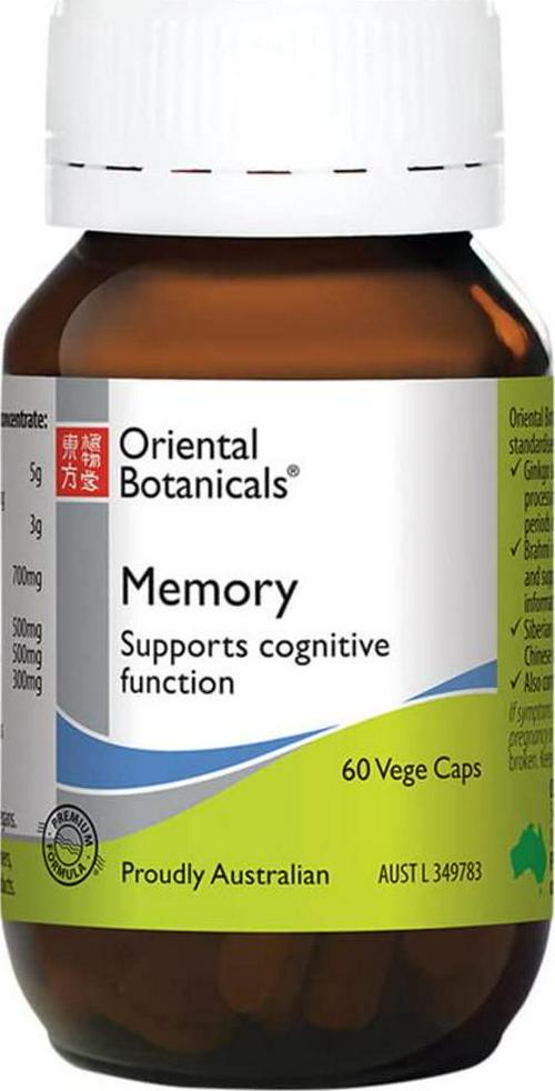 Oriental Botanicals Memory 60 Tablets