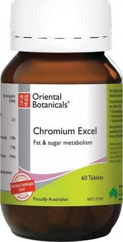 Oriental Botanicals Chromium Excel 60 Tablets
