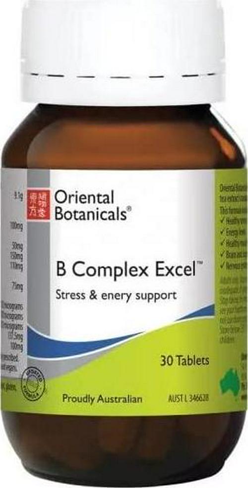 Oriental Botanicals B Complex Excel 30 Tablets