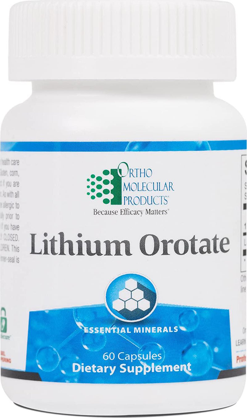 Ortho Molecular - Lithium Orotate - 60 Capsules