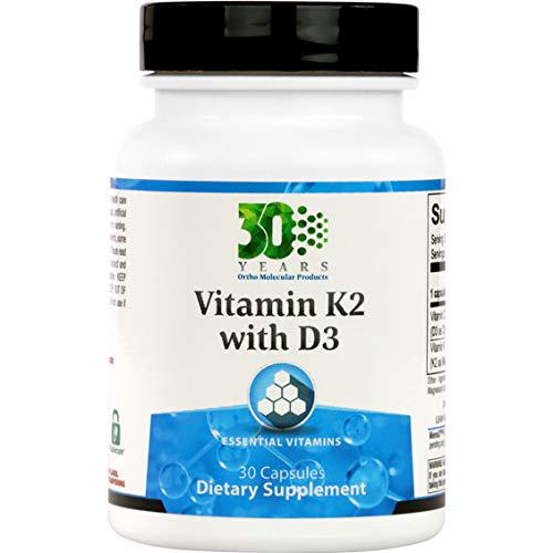 Ortho Molecular - Vitamin K2 with D3 - 30 Capsules