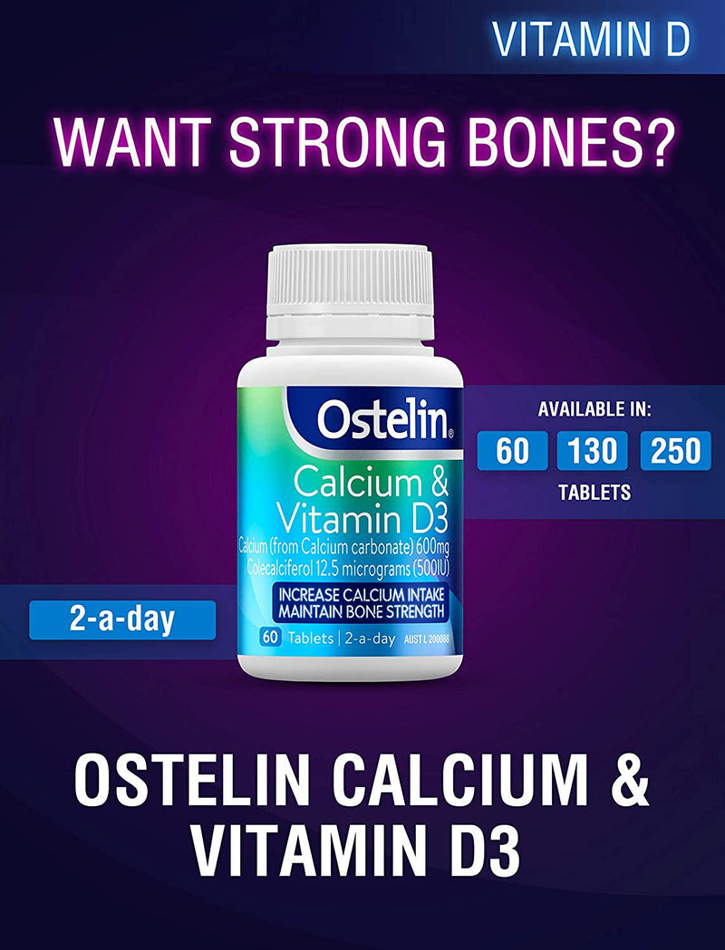 Ostelin Calcium and Vitamin D3 60 Tablets