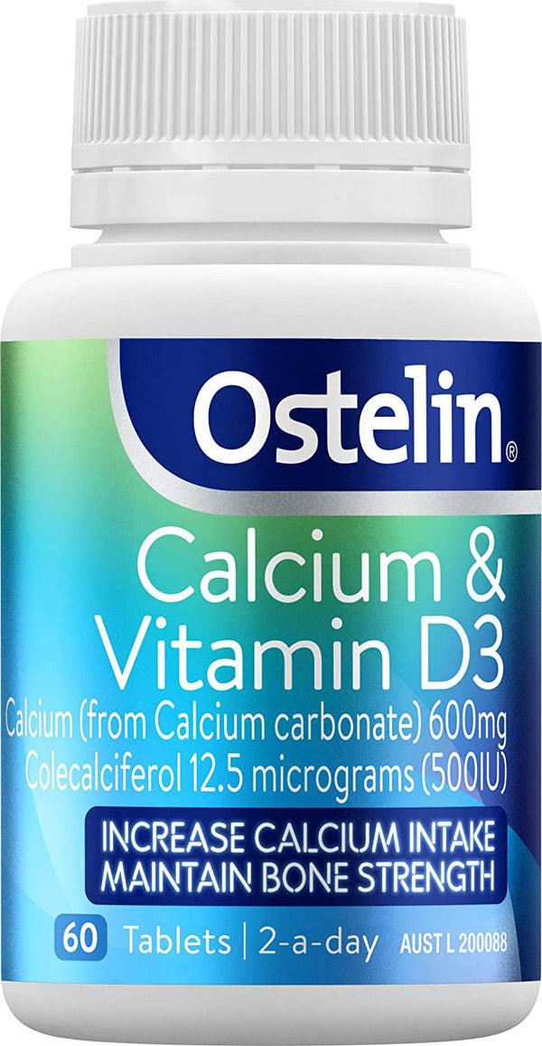 Ostelin Calcium and Vitamin D3 60 Tablets