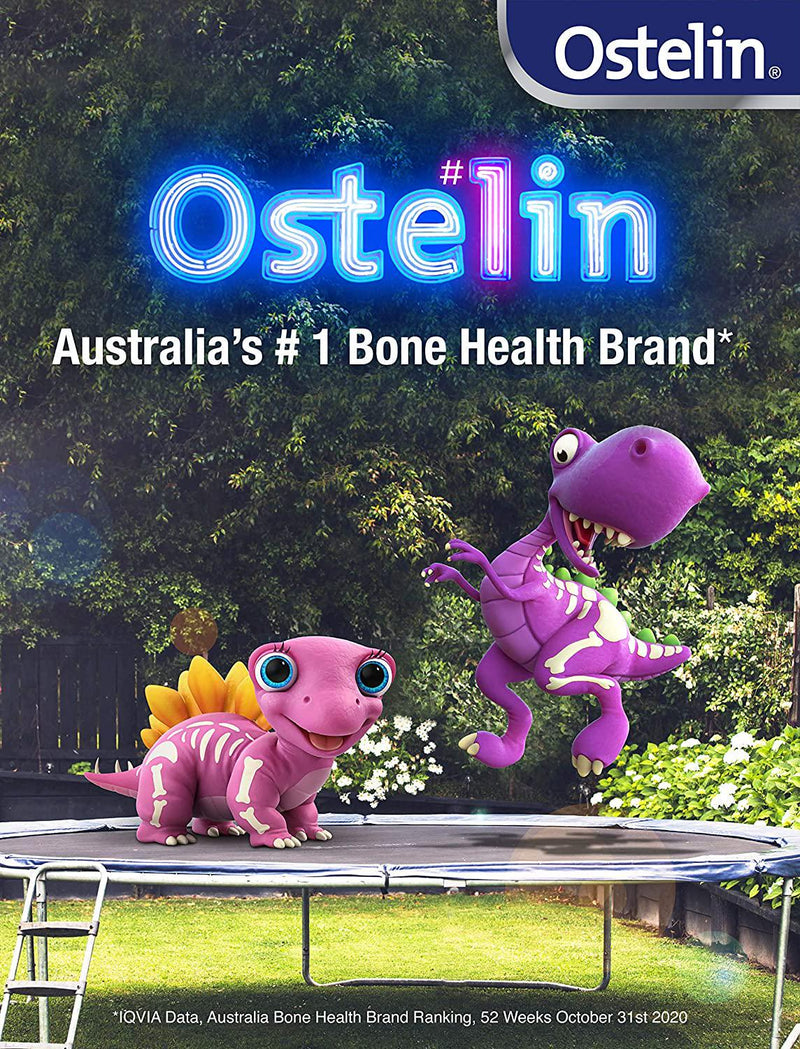 Ostelin Kids Calcium and Vitamin D Chewable - D3 for Childrens Bone Health and Immunity, Vanilla Flavour, 90 Tablets