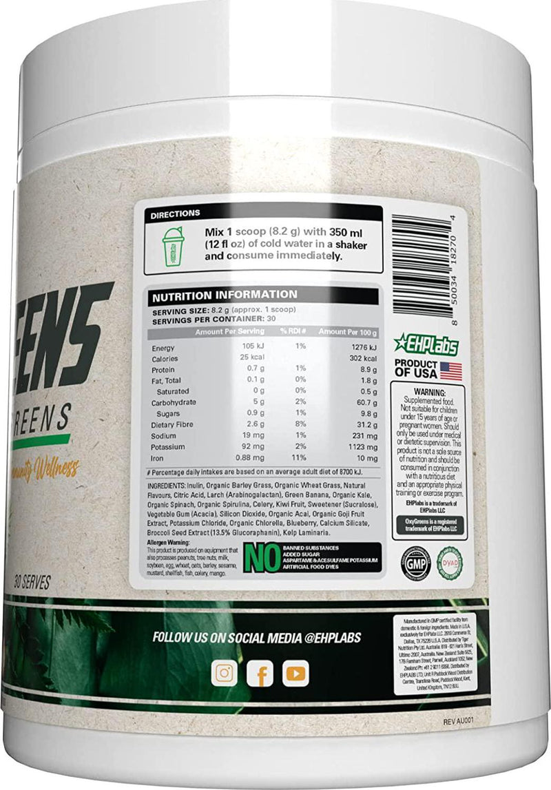 OxyShred + OxyGreens Bundle by EHPlabs - Daily Super Greens Powder and Thermogenic Fat Burner
