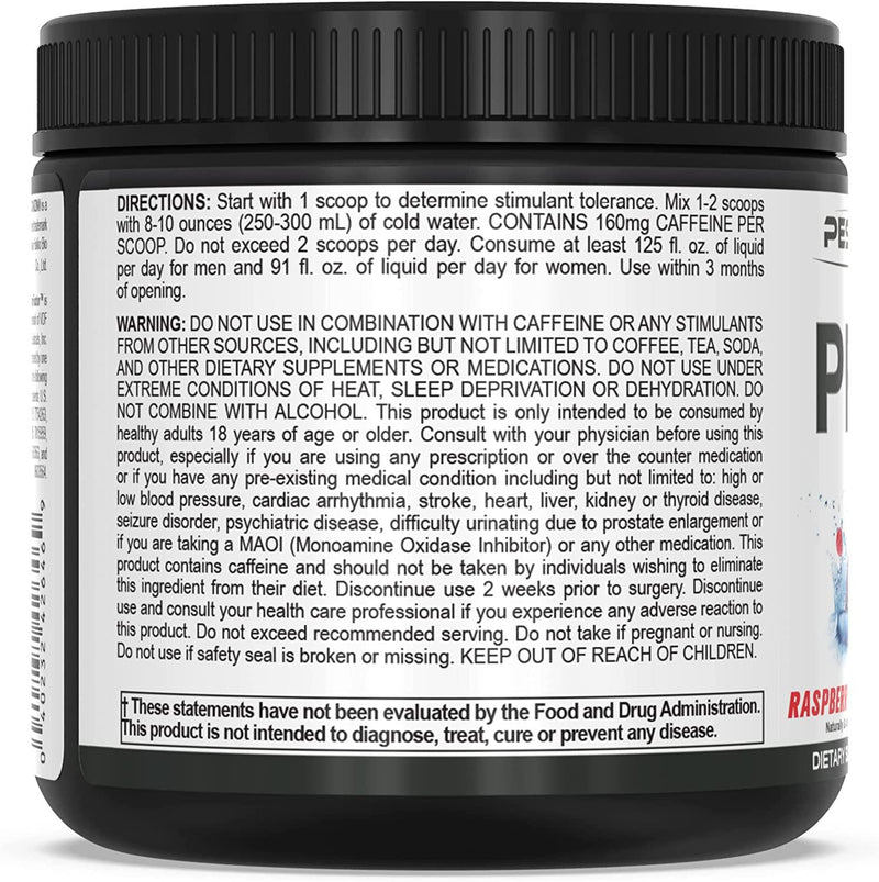 PEScience Prolific Pre Workout, Raspberry Lemonade, 40 Scoop, Energy Supplement with Nitric Oxide