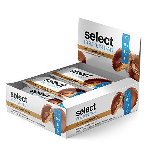 PEScience Select Low Sugar Protein Bar, Chocolate Peanut Butter, Case of 6 Bars, Gluten Free Low Carb