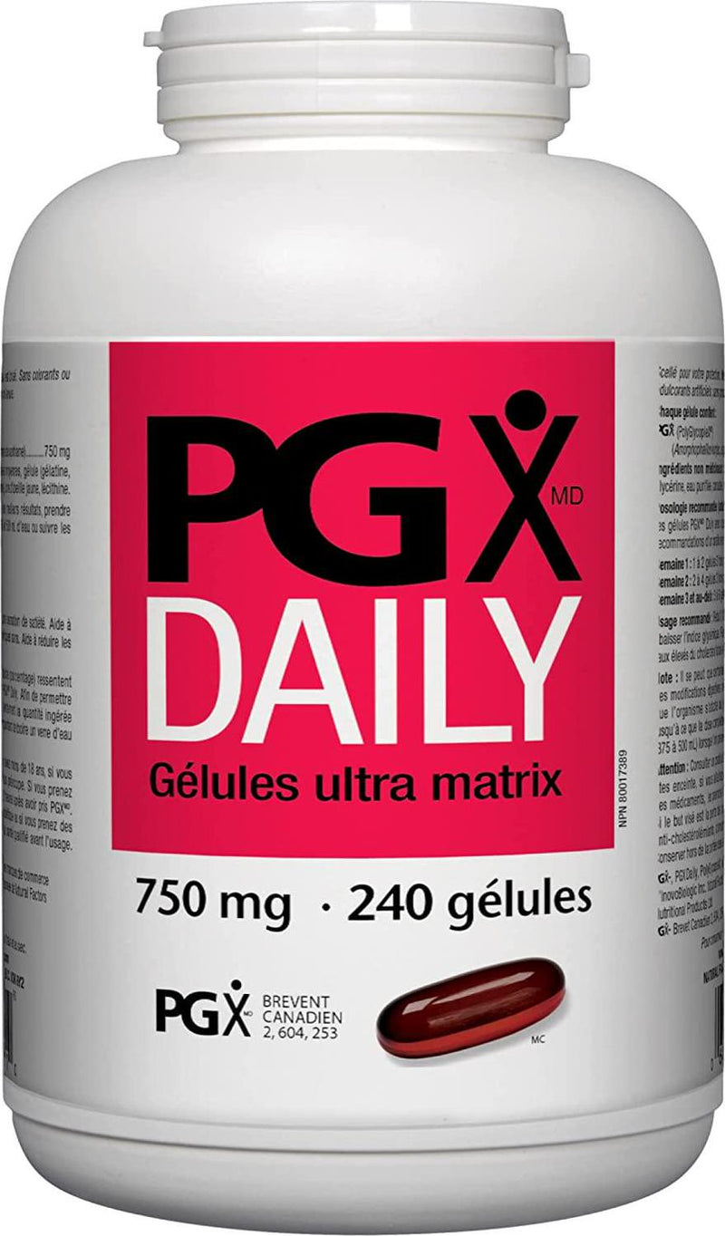 PGX by Natural Factors, Daily Ultra Matrix, Weight Management Support with MCT Oil, 240 Softgels