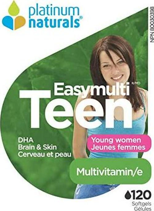PLATINUM Easy Multi Teen Young Women (120 Softgels)