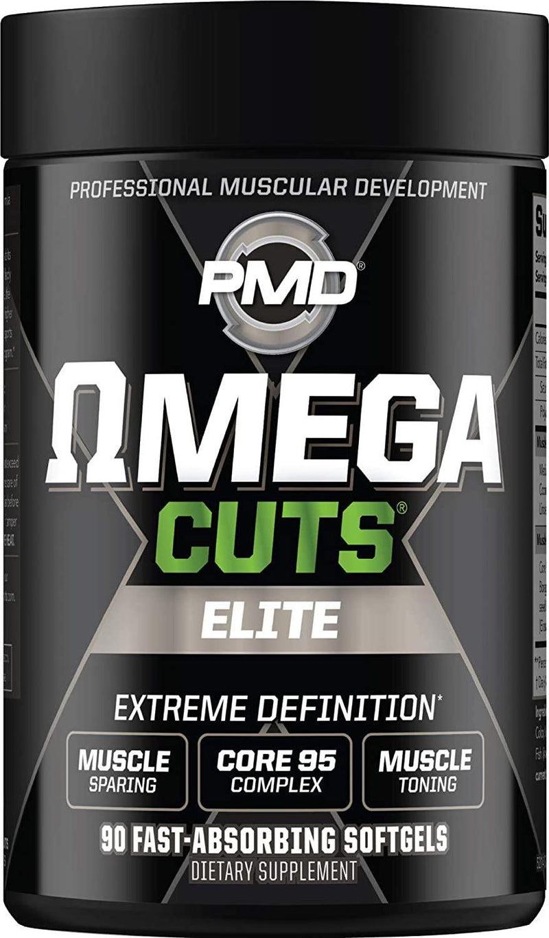 PMD Sports Ultra Pump Fuel Insanity - Pre Workout - Grape Gusher (30 Servings) and PMD Sports Omega Cuts Elite Thermogenic Fat Burner (90 Softgels)