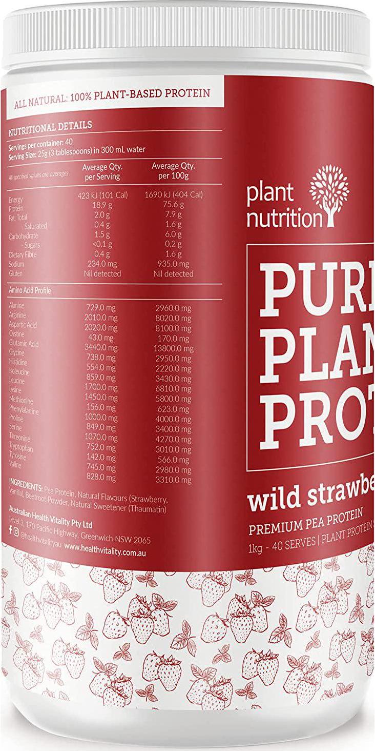 PN Pure Plant Protein Wild Strawberry 1kg