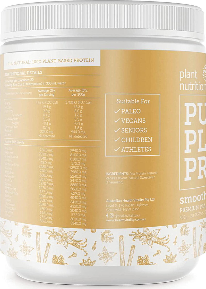 PN Pure Plant Protein Smooth Vanilla 500g
