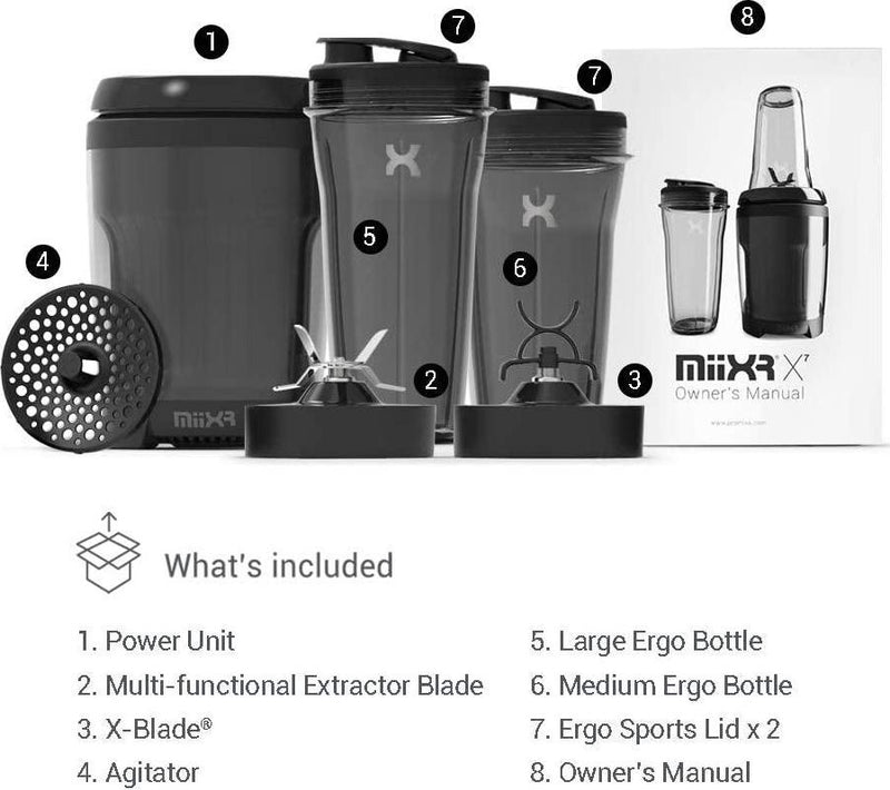 Promixx Premium Protein Mixes & Supplement Bottle Shaker - Graphite Gray - 24 oz