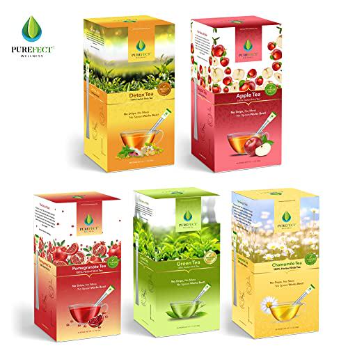 PUREFECT WELLNESS Purefect Wellness Herbal Detox Tea Stick (Pack of 2 with 20 Sticks Each)