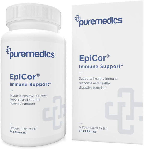 PUREMEDICS EpiCor Immune Support - EpiCor Supplement with 5 Added Nutrients to Support Healthy Immune System - Pharmaceutical-Grade - 3rd Party Certified - Hypoallergenic - 60 Capsules