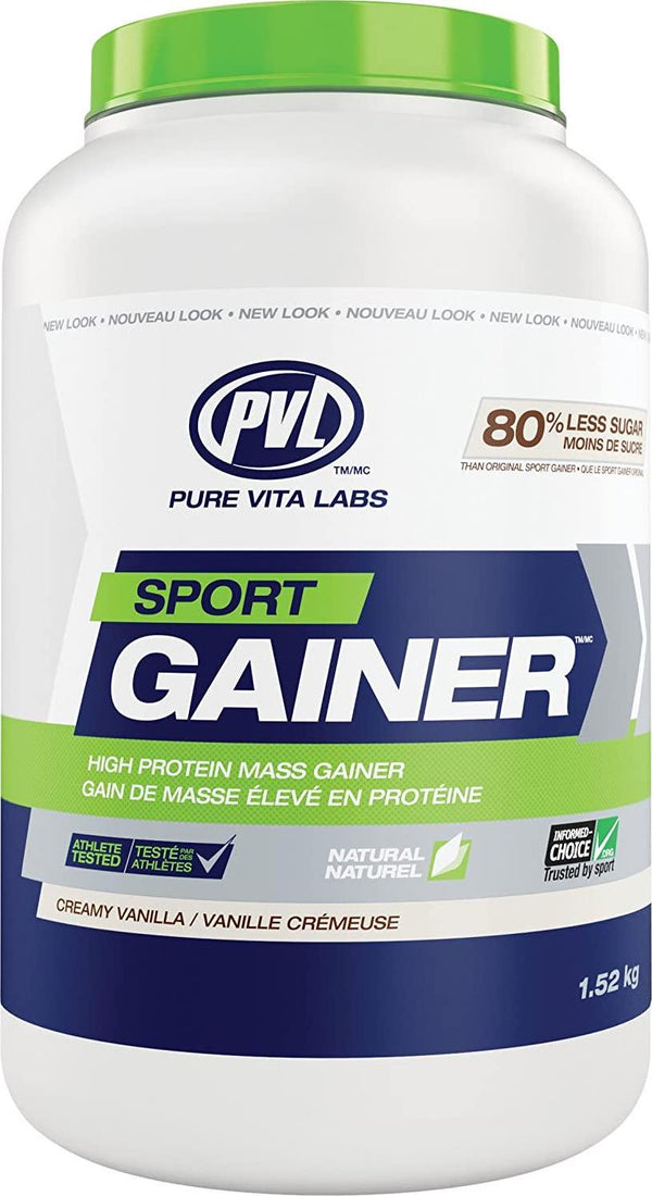 PVL Sport Gainer High Protein mass Gainer, Creamy Vanilla, 1.52kg