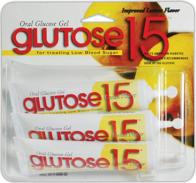 Paddock Laboratories PAD2016 Glutose 15 Oral Glucose Gel, Standard, White (Pack of 3)